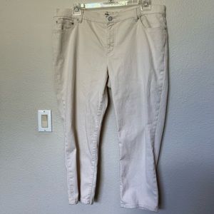 LRL Lauren Jean Co. Off-White Jeans 18W
